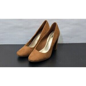 Fioni Brown Women 3.5" Heels Shoes 8.5 M Closed Toe and Heel.